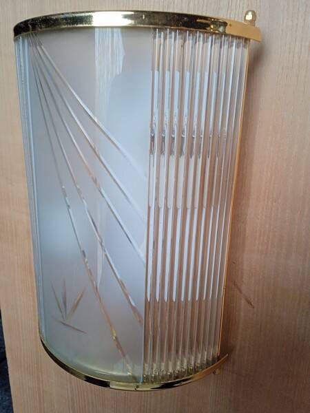 Pair of vintage Hollywood Regency wall lights, 1980s