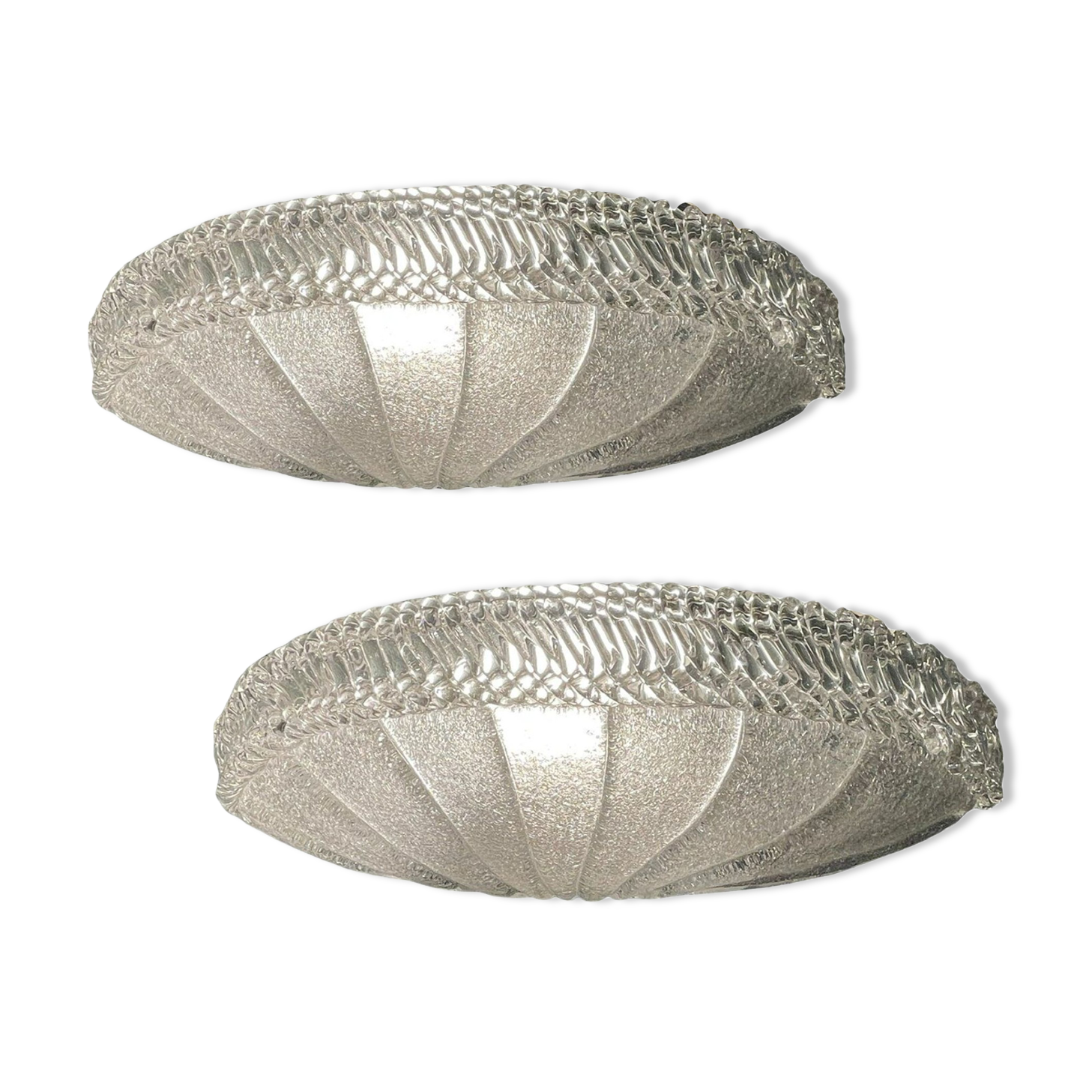 Large Murano Glass Sconces, 1980s, Set of 2