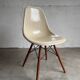 Set of 10 fibreglass & walnut DSW chairs, Charles & Ray Eames, Herman Miller, 60s-70s