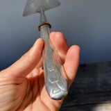 Silver metal art deco pie server