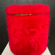 Faux fur storage pouffe from the 60s-70s.