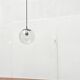 Vintage German glass pendant light Space Age Ah 105 by Peill & Putzler, 1970s.