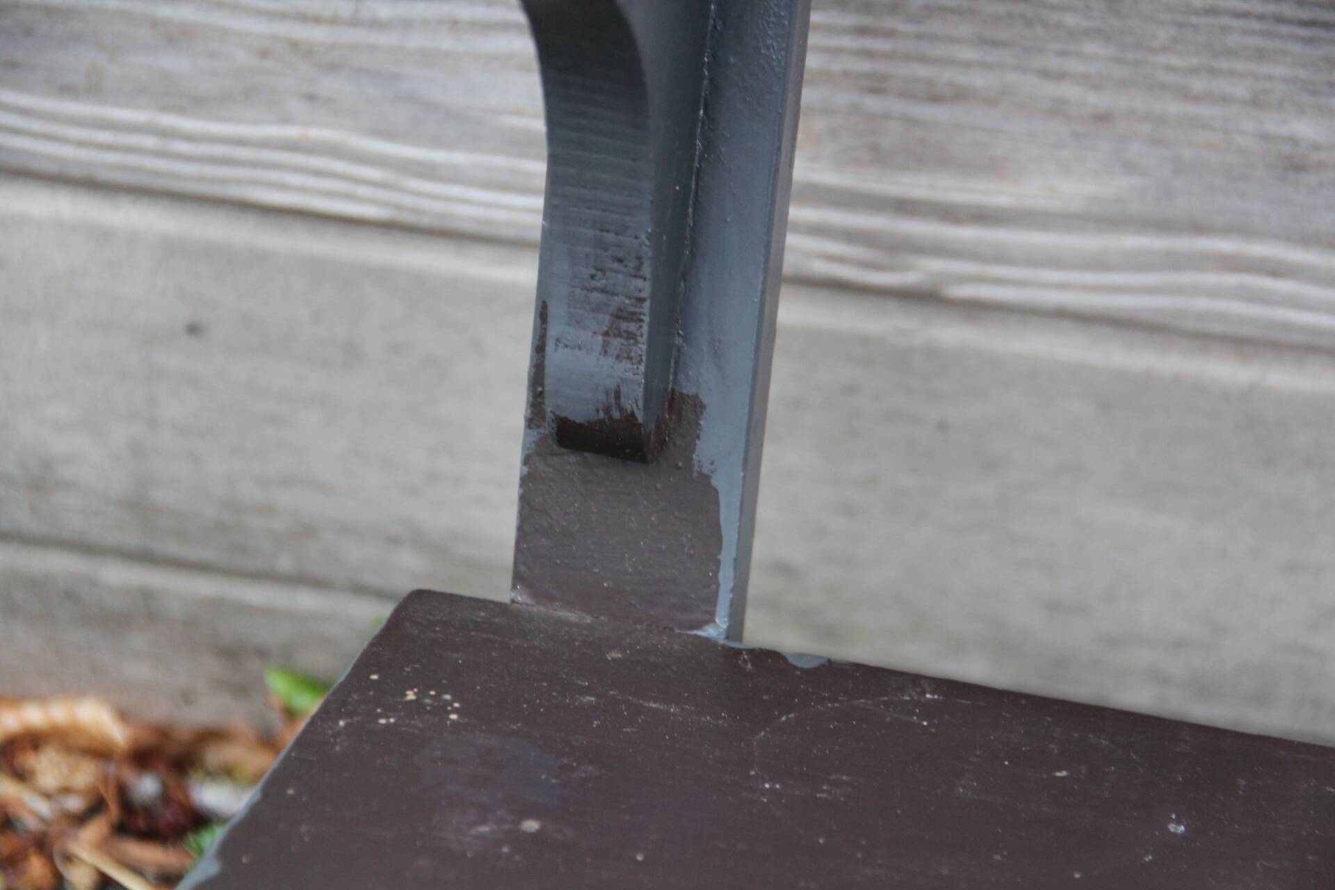 Old workshop wall shelf