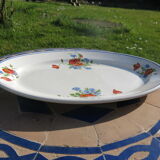Serving dish/delight Salins les Bains poppy pattern