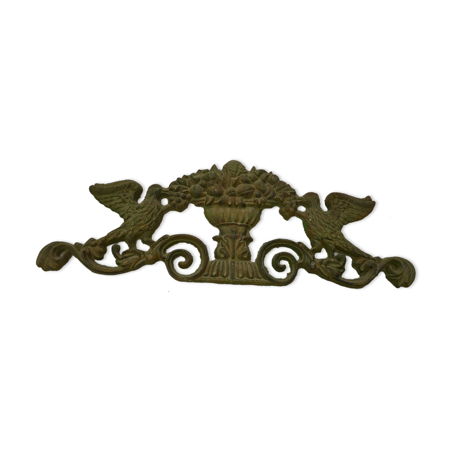cast iron door pediment