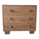 Commode ancienne en chêne massif brut