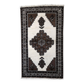 Handmade vintage Persian Gabbeh rug 128cm x 211cm, 1970s