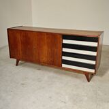 Black and white U 460 sideboard by Jiri Jiroutek for Interier Praha 1960