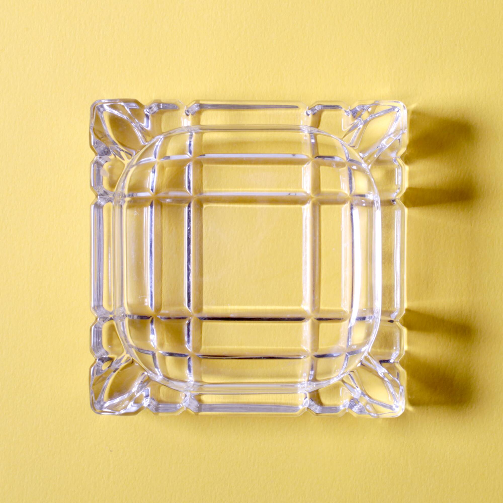 Vintage RCR Crystal Ashtray / Mid-Century Italian Glass Smokig Accesory