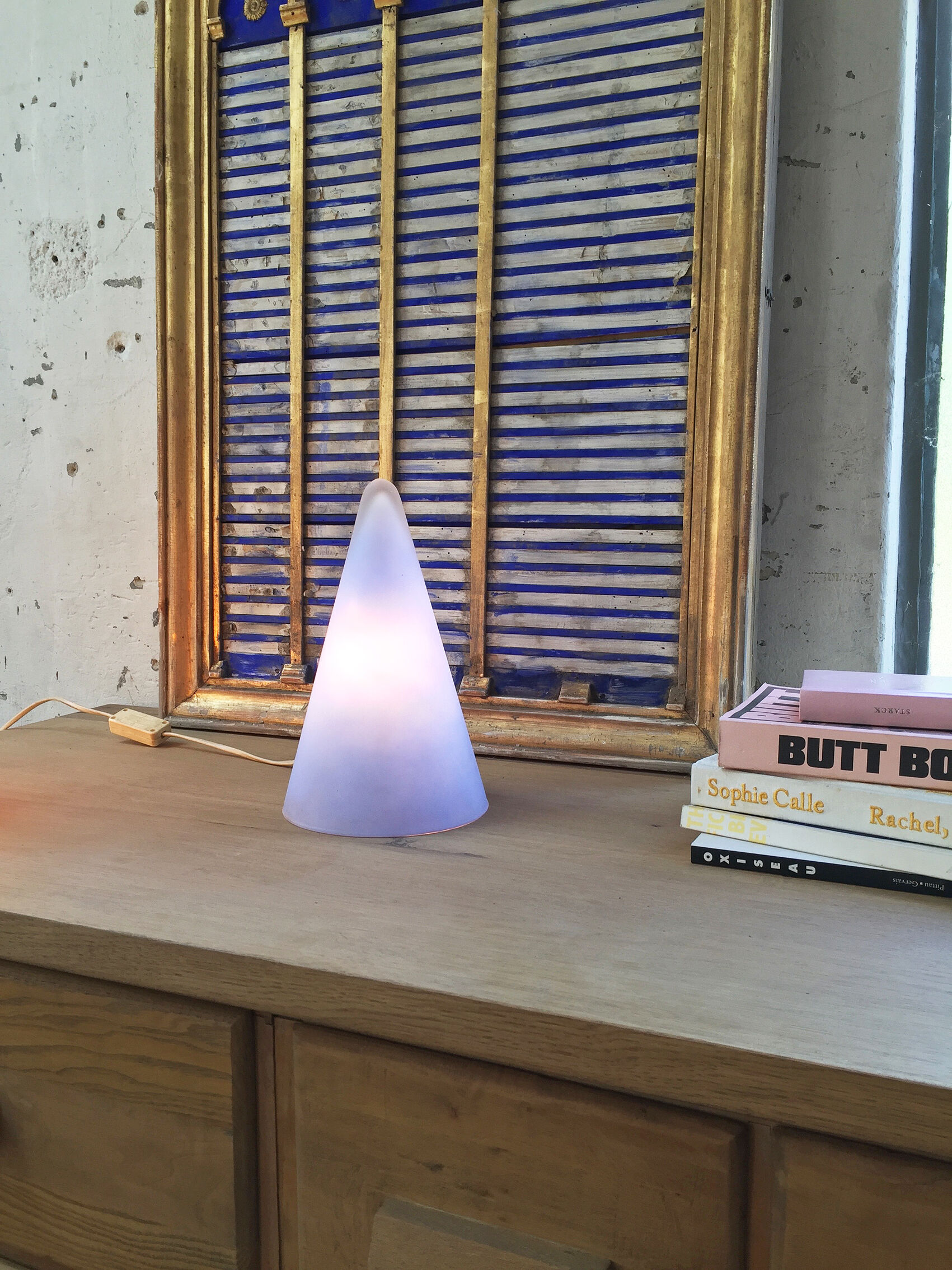 Lampe triangle design SCE vintage