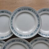 6 flat plates in iron earth Moulin des Loups model Pasteur