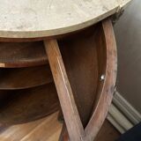 Louis XVI Style Half-Moon Chest of Drawers with Marquetry