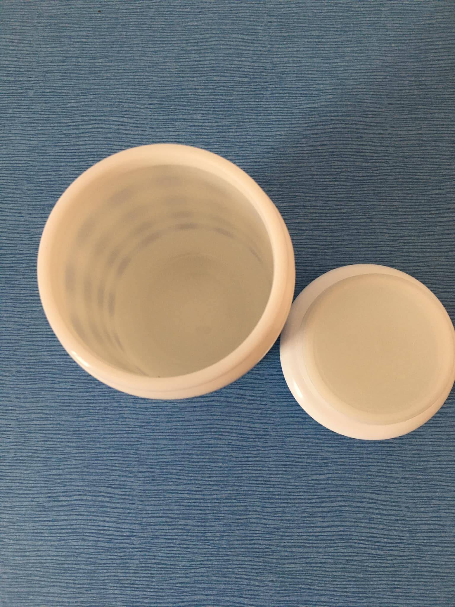 Coffee pot arcopal blue gingham collection. airtight lid.