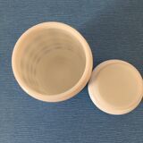 Coffee pot arcopal blue gingham collection. airtight lid.