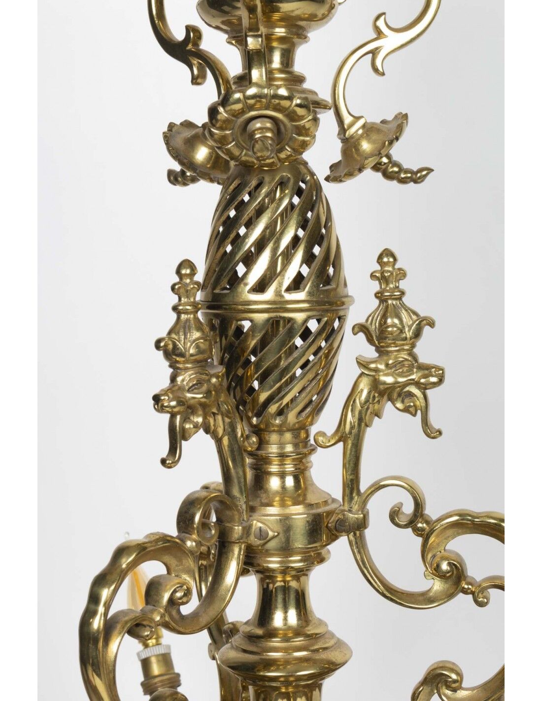Lustre en bronze doré d'epoque Napoléon III