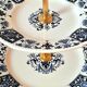 Gien Ibis porcelain appetizer/cake serving set