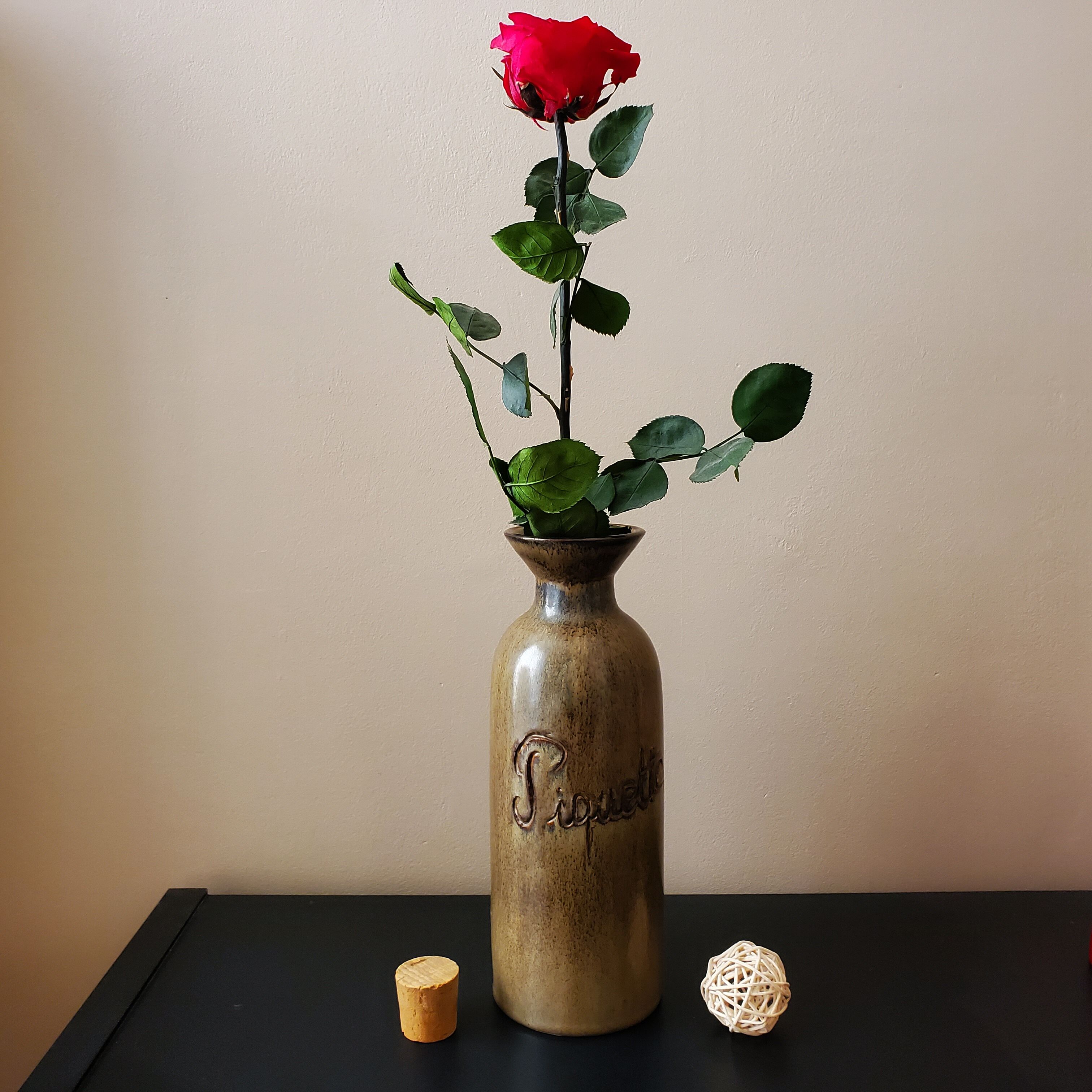 Old ceramic Piquette decanter