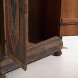 Polychrome wardrobe from Central Europe – Late 18th to early 19th century (c. 1780-1820)