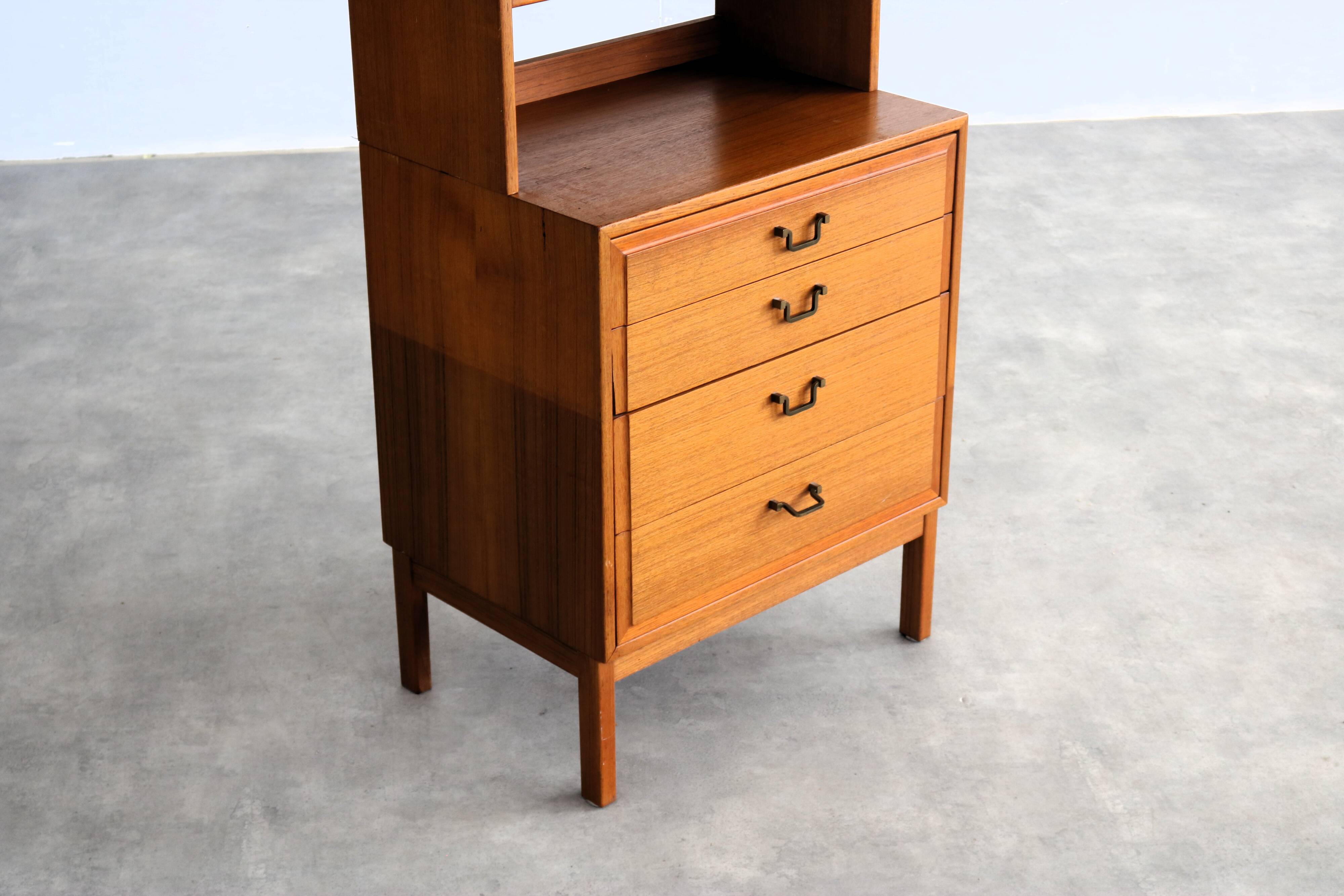 bibliothèque vintage | armoire murale | teck | suédois