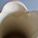 White dabbling vases with capodimonte porcelain floral decoration