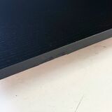 Table basse vintage en bois noir de Fiarm avec détails chromés