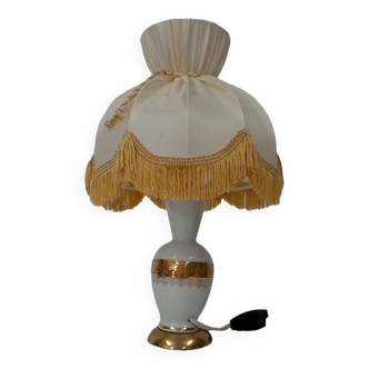 Lampe de chevet en porcelaine , vintage .