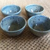 Series of 4 sandstone bowls