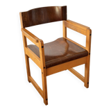 Chaise vintage en bois courbé Schell