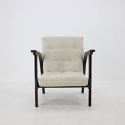 Fauteuil en chêne design des années 1960, Tchécoslovaquie