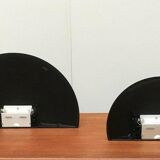 Postmodern Italian wall lamps model Piatto D9 by Sandro Colbertaldo and Paolo Rizzatto for Luceplan, set of 2.