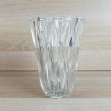 Faceted glass vase
