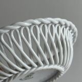 pair of antique twisted porcelain bowls