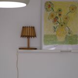 Wooden bedside lamp