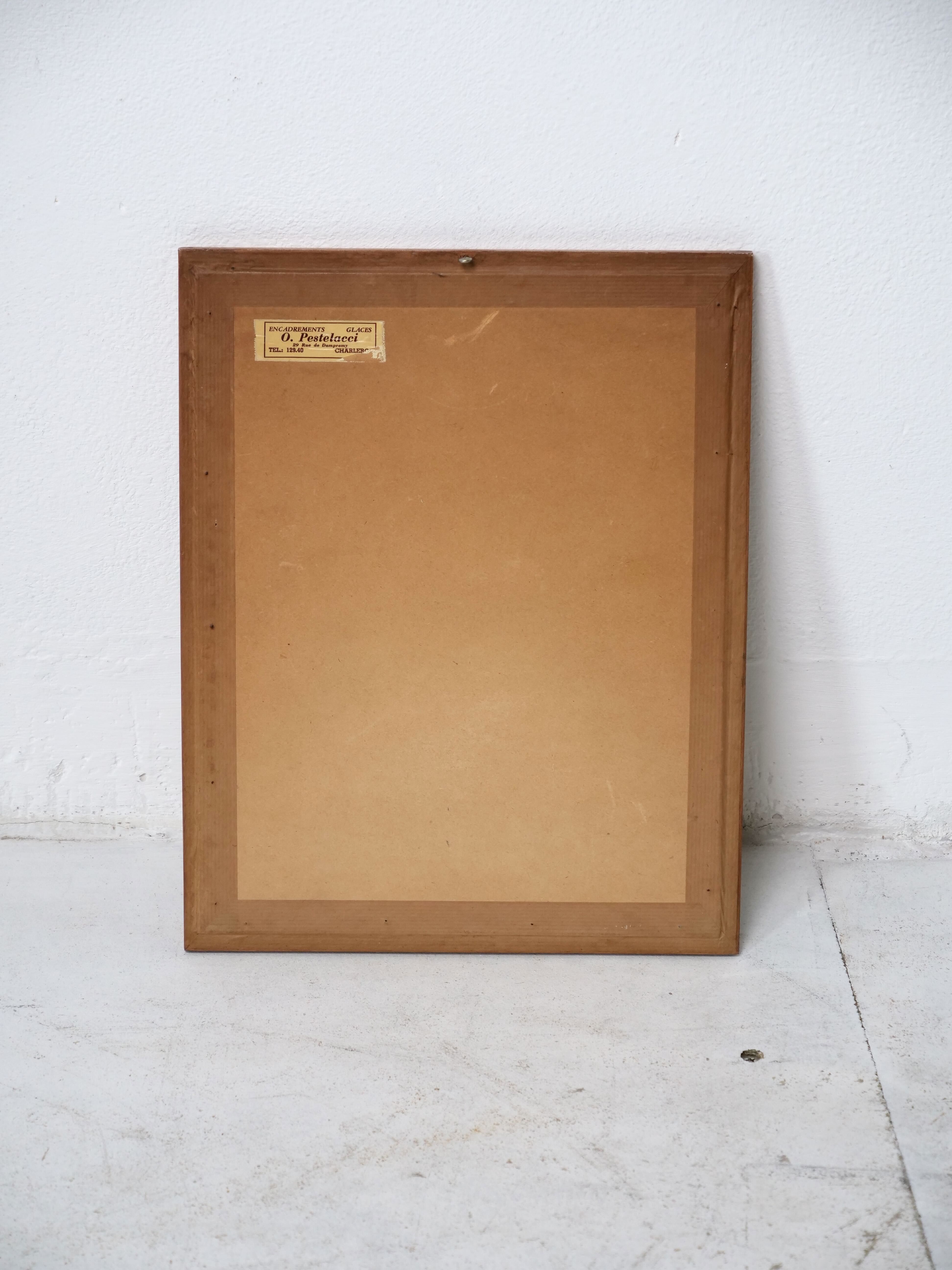 Gouache illustration art dramatiques signée Masqueliez 1956