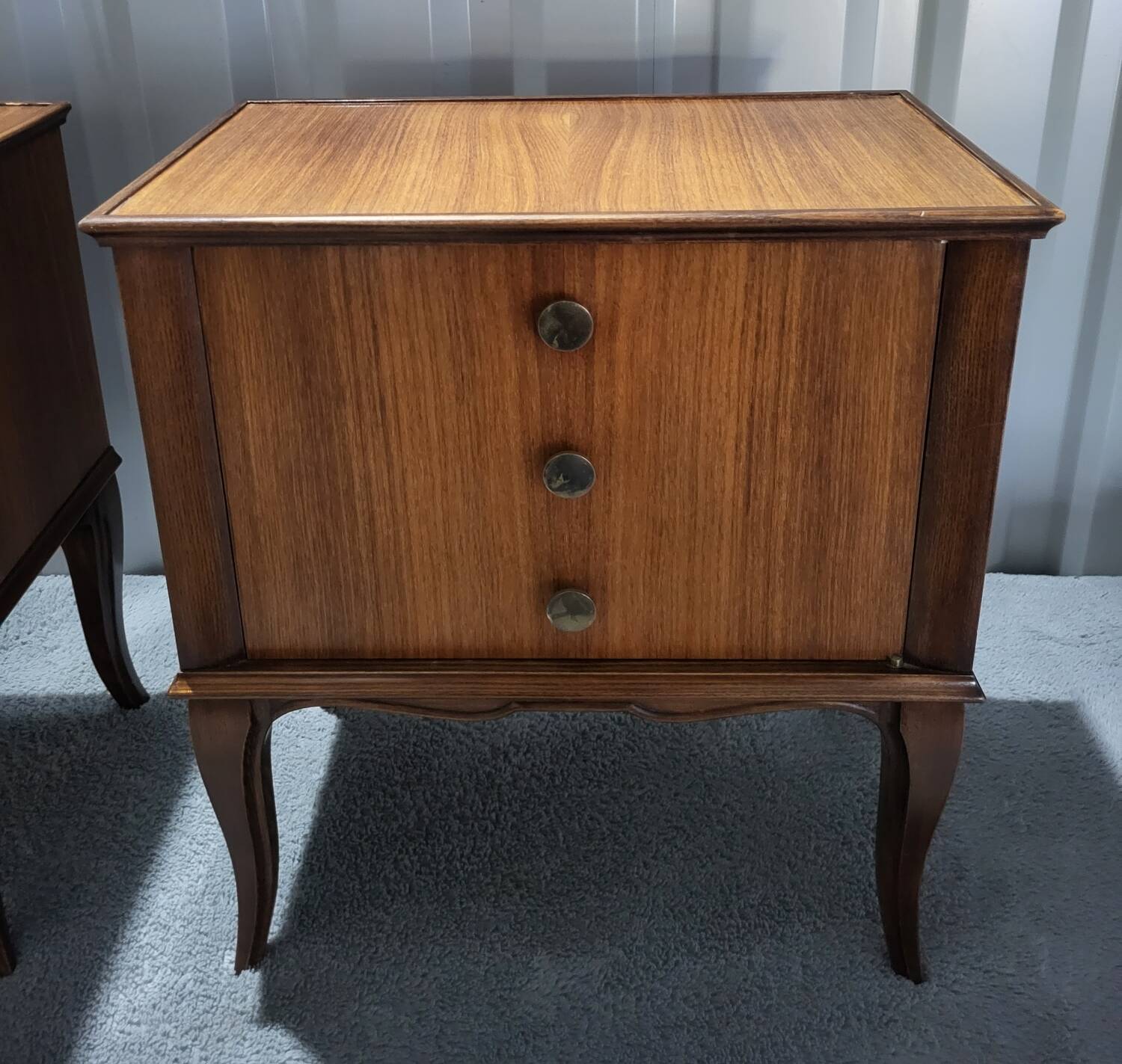 Paire de chevets tables de nuit Art Déco Vintage