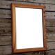 Vintage wall mirror - Wooden frame - 1980s