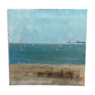 Painting Saint Tropez Pampelonne