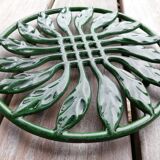 Paire de dessous de plat en fonte