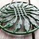 Pair of cast iron table mats