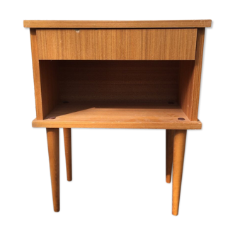 Side table or vintage bedside compass feet
