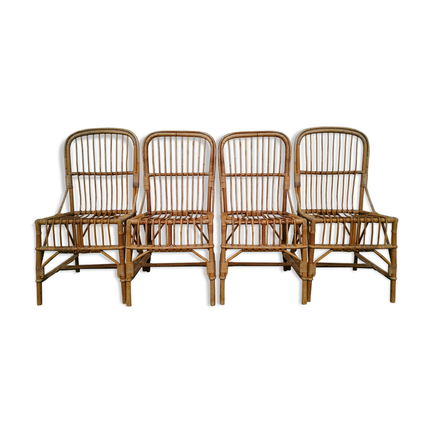 4 rattan chairs