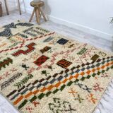 Handmade wool Berber rug 250 X 150 CM