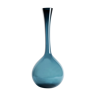 Vase 70 cm en verre bleu Arthur Percy Gullaskruf  1960 Suède