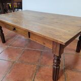 Table basse ancienne avec 1 tiroir