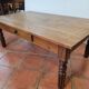 Antique coffee table with 1 drawer, 130×74cms