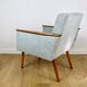 Vintage Art Deco Loft armchair - blue sky