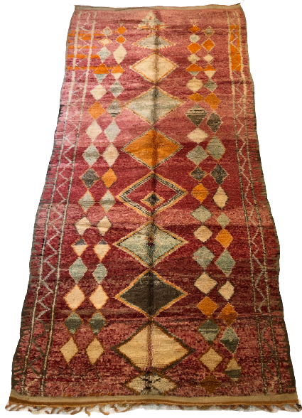 Moroccan carpet 163x347cm