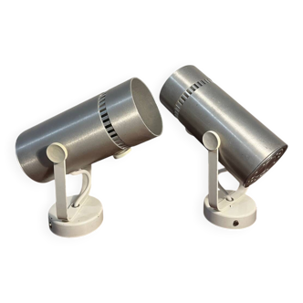 Duo spot applique métal année 80