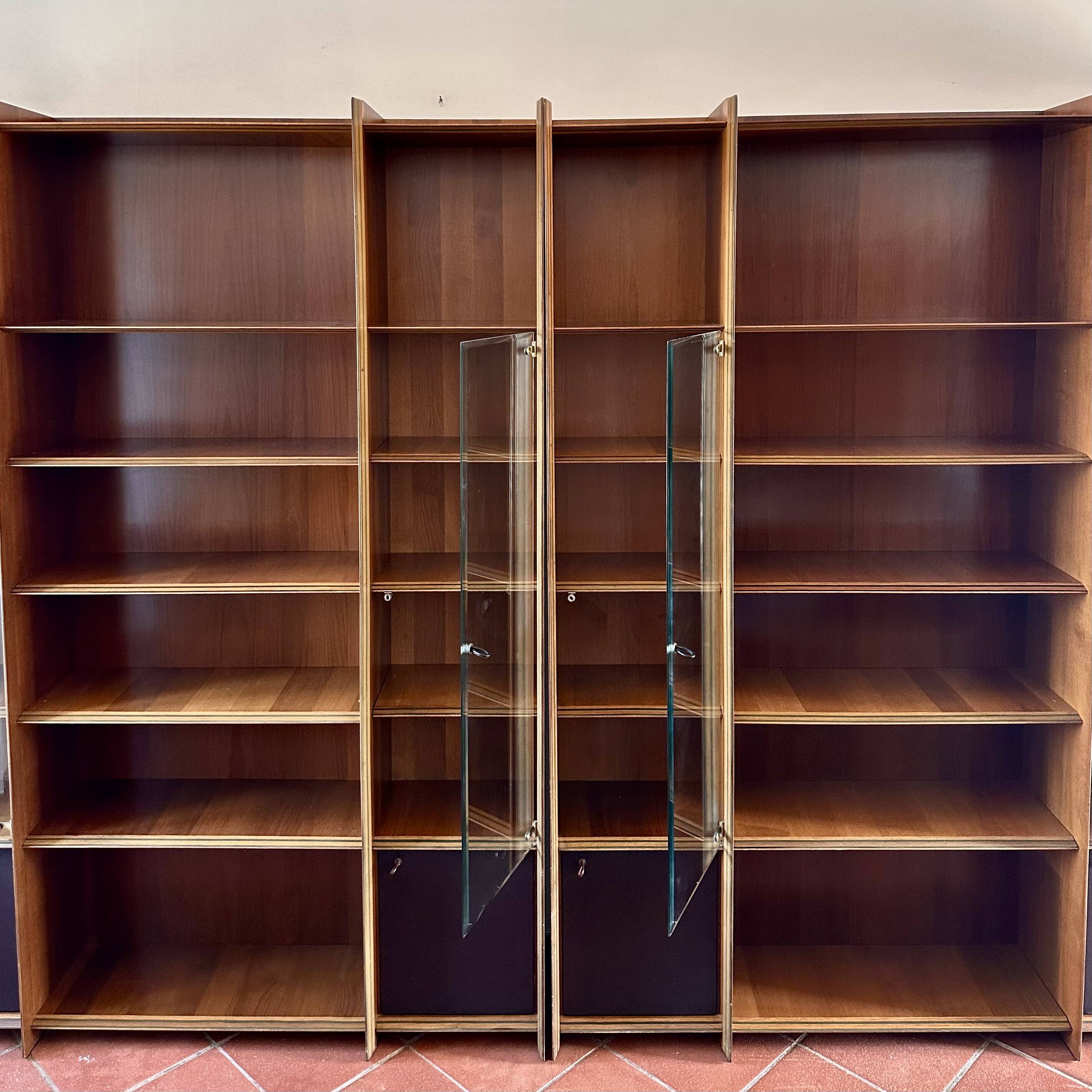 Pair of Artona Bookcases by Afra and Tobia Scarpa for Maxalto