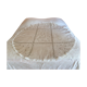 Old embroidered oval tablecloth
